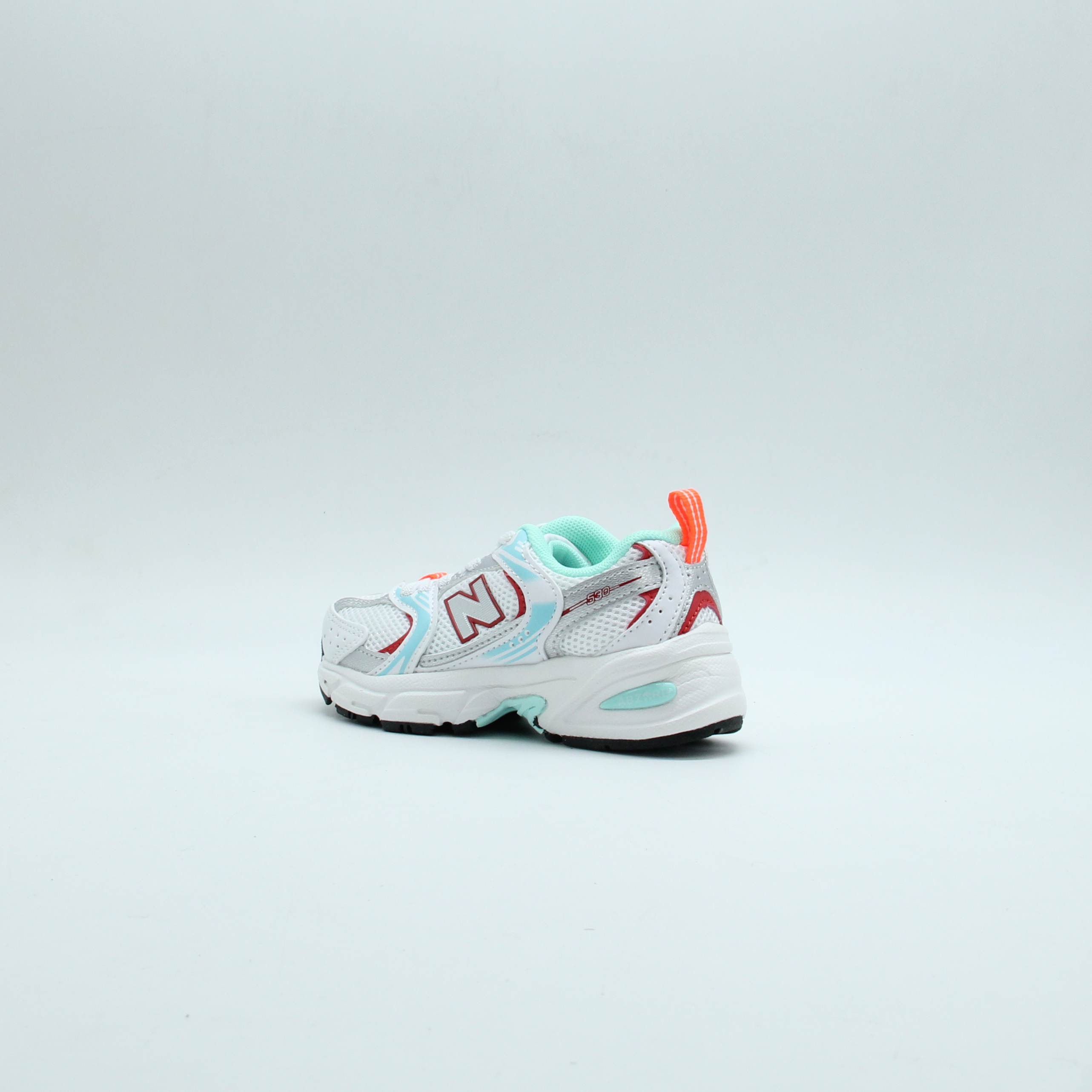 Kids New Balance 530 in the (White/Turquoise)