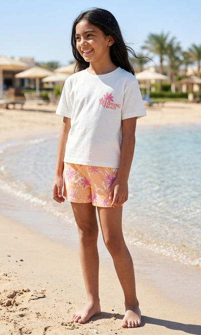 Kids Tropical Blossom Summer Set