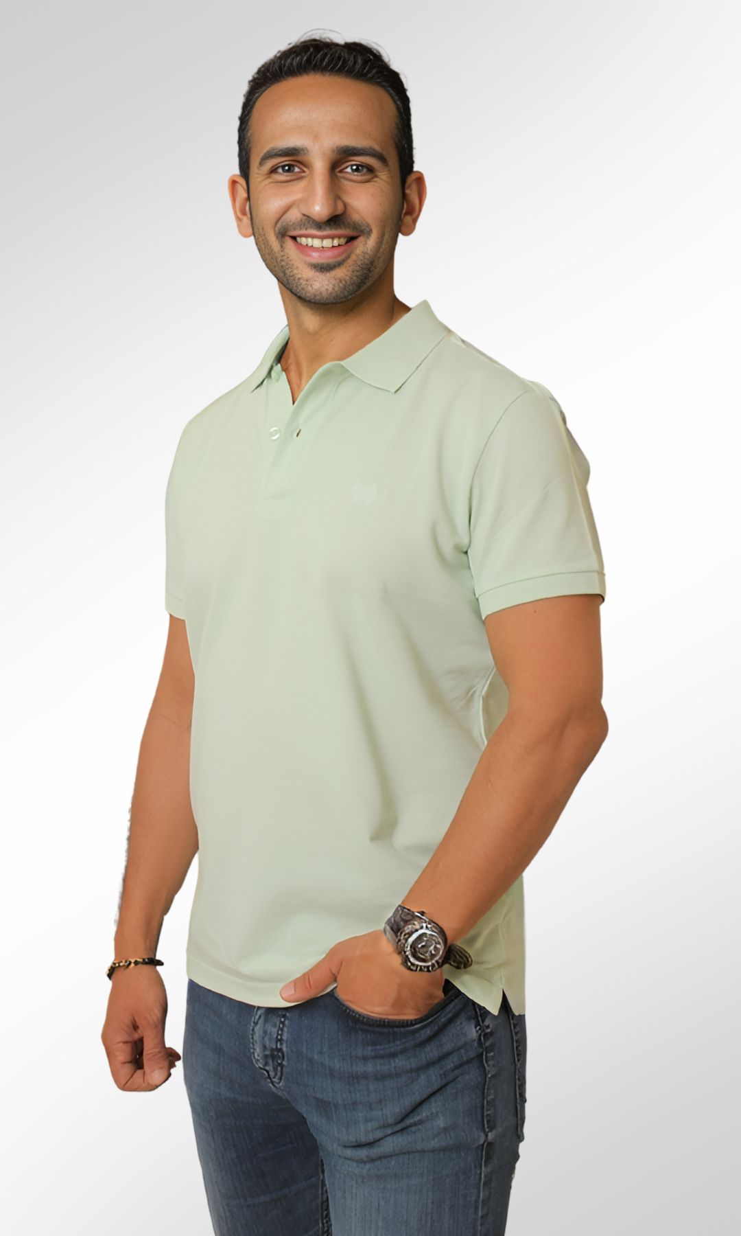 Men Polo T-Shirt COLIN'S (Mint)