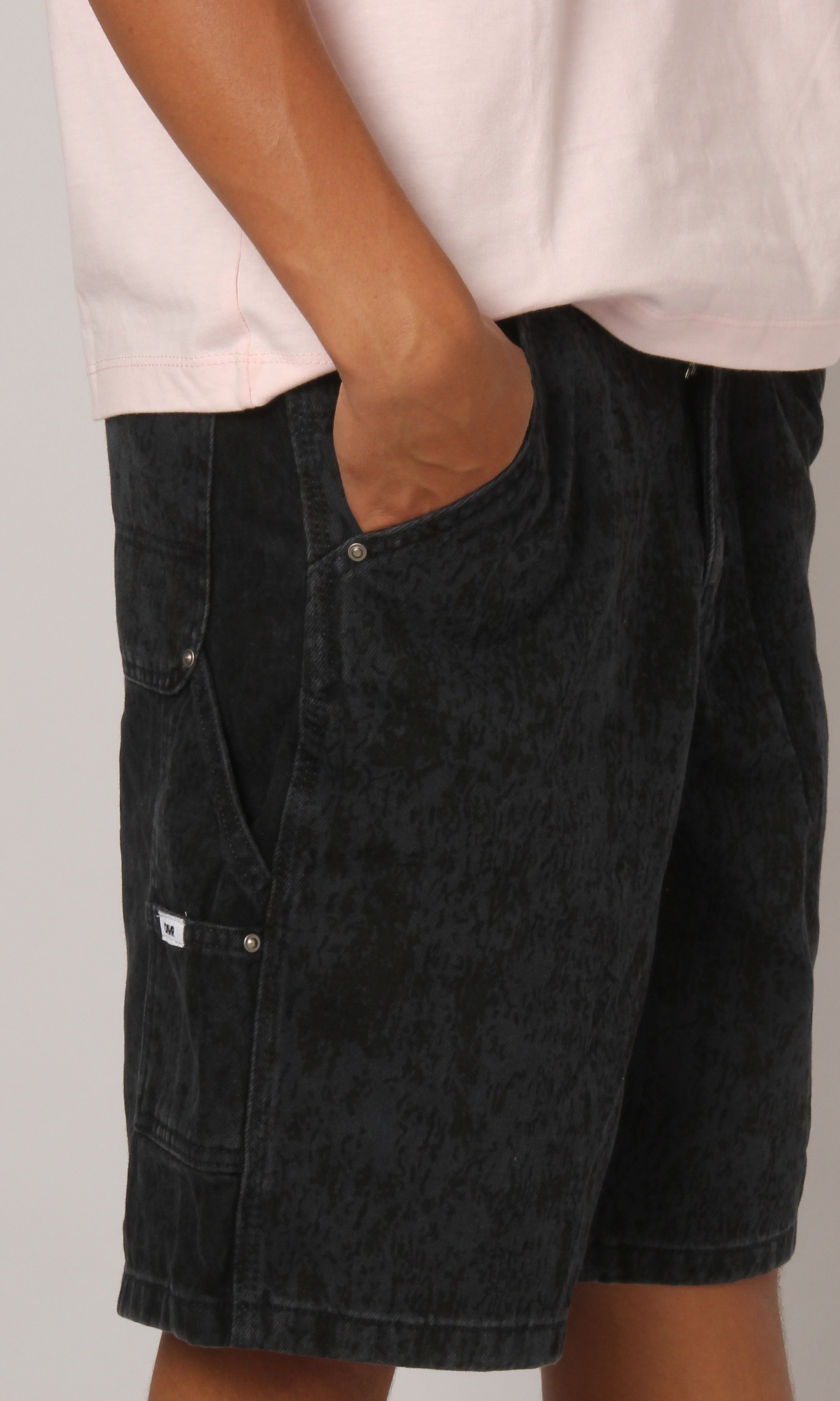Men Baggy Fit Denim Short (Navy*Black)