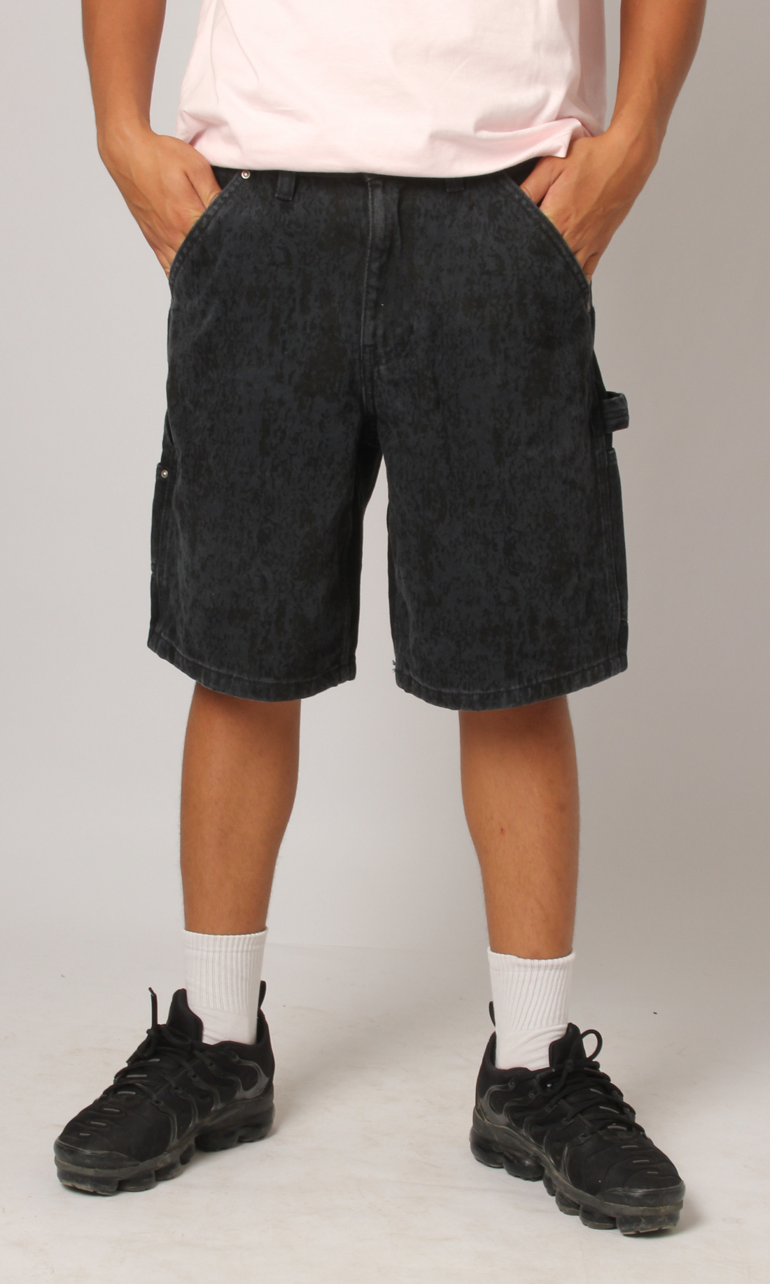 Men Baggy Fit Denim Short (Navy*Black)
