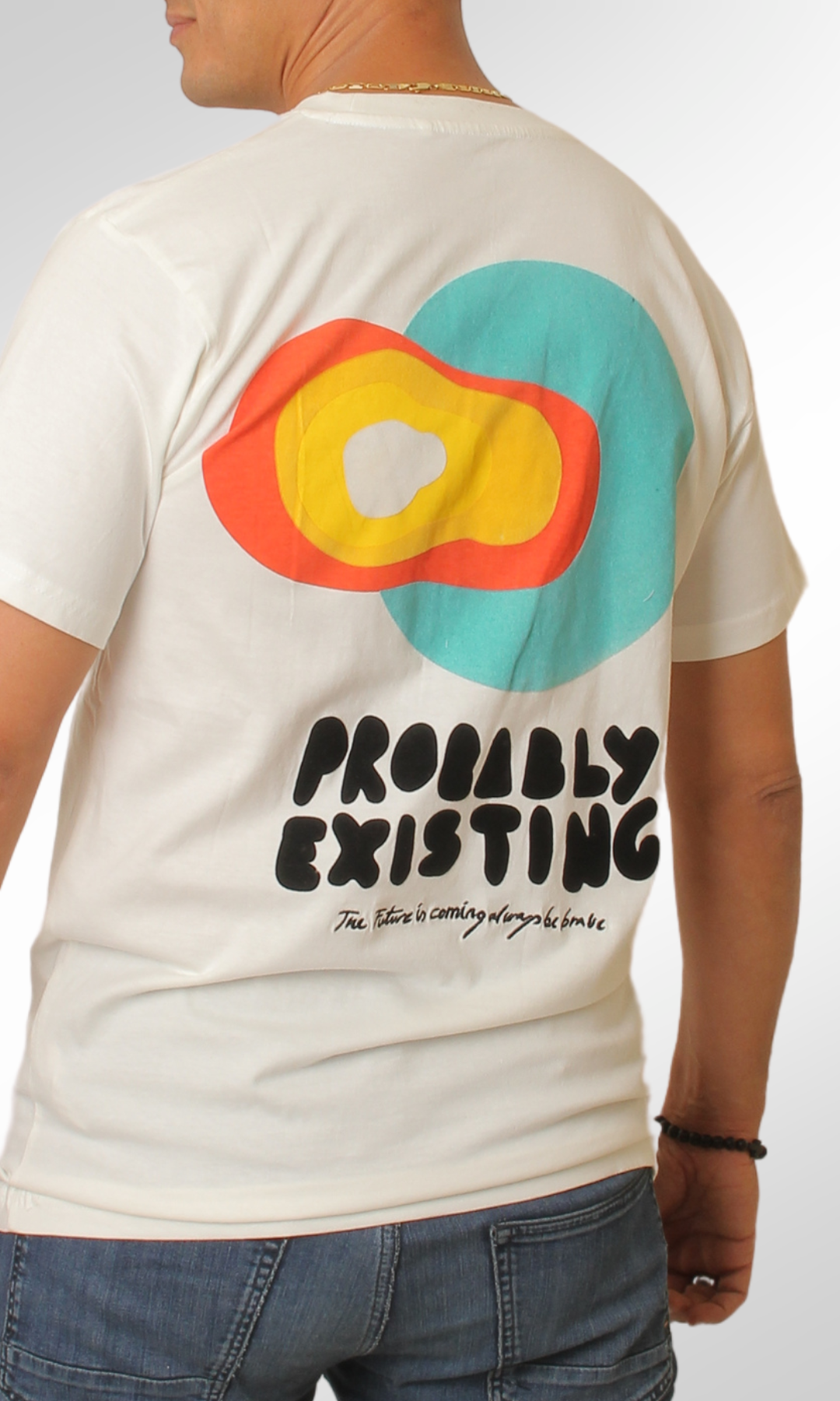 Men T-shirt Pull & Bear (Off White)