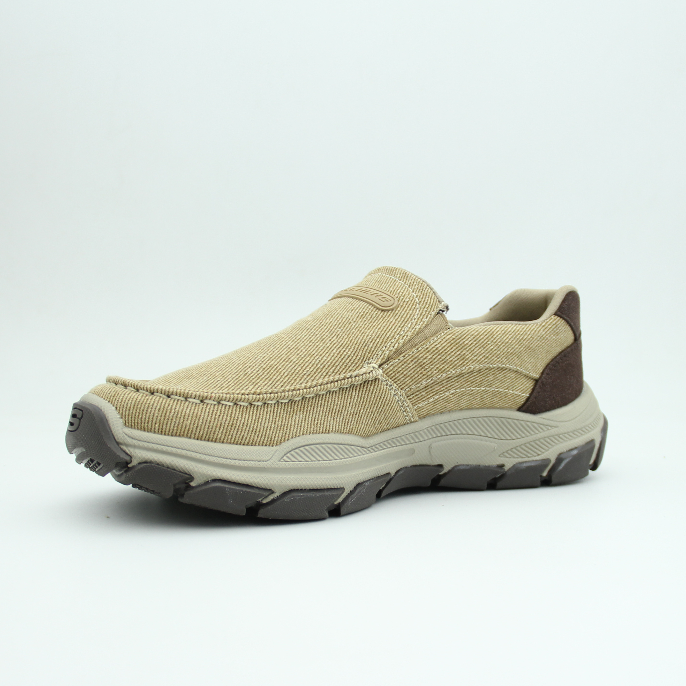 Men Skechers COHAGEN Sneaker (Beige*Brown)