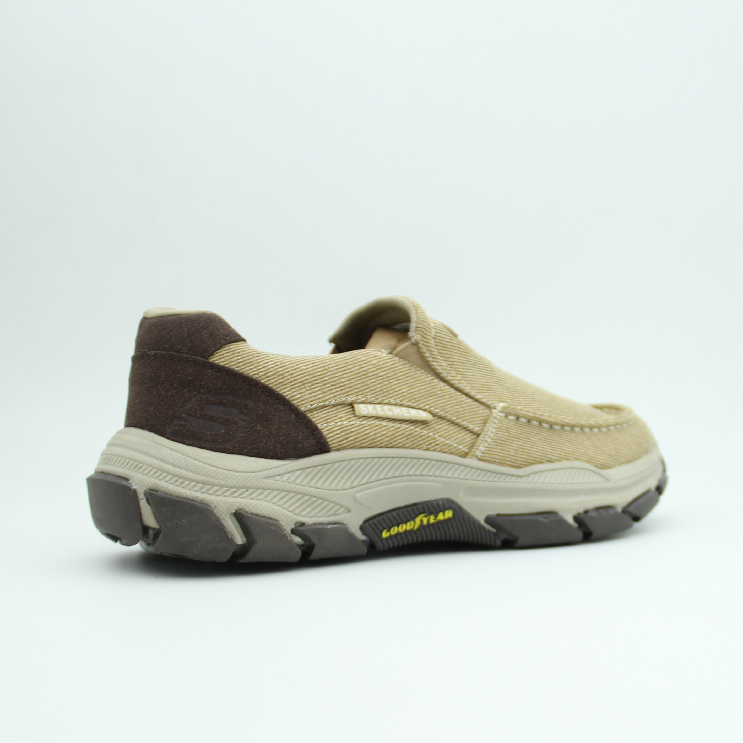 Men Skechers COHAGEN Sneaker (Beige*Brown)