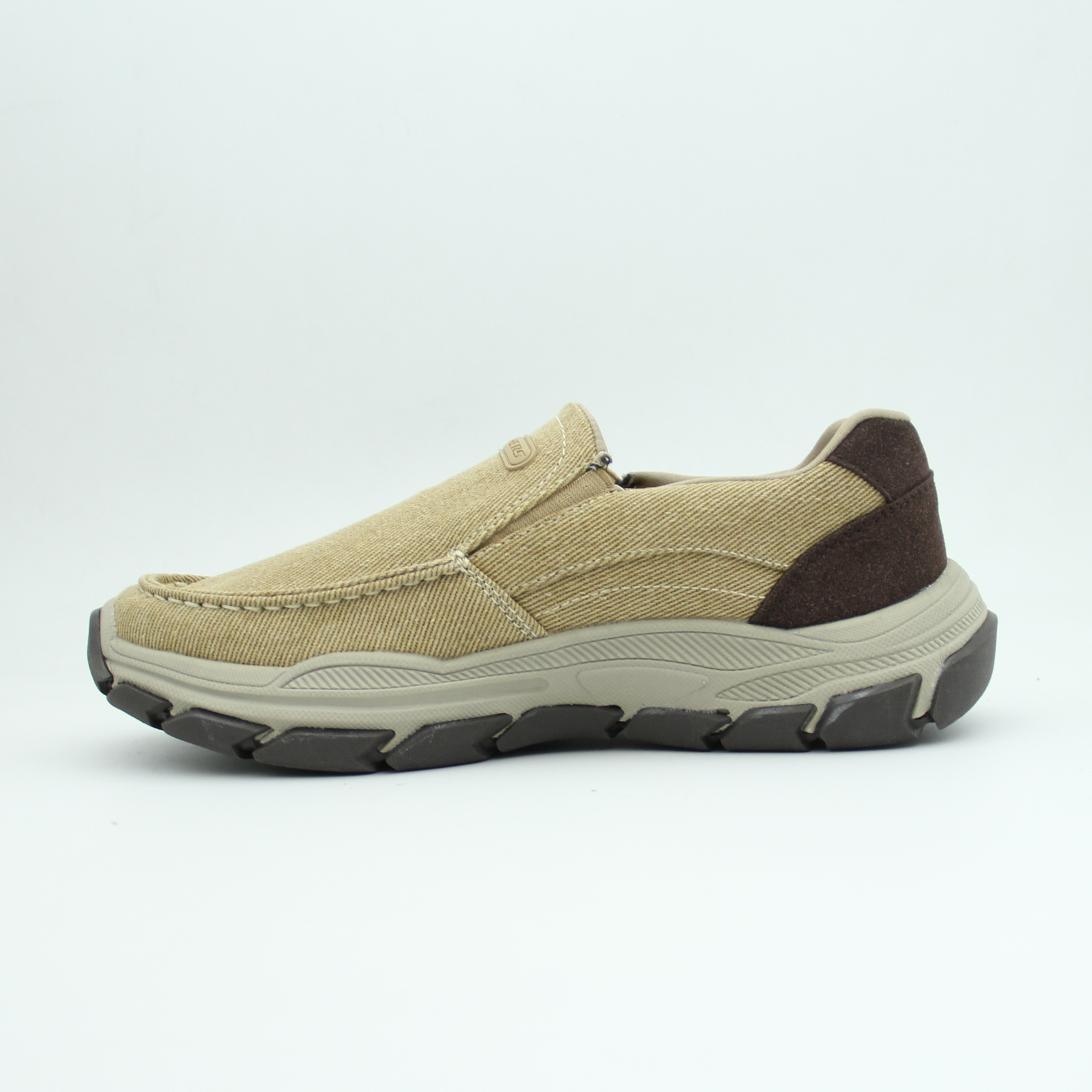 Men Skechers COHAGEN Sneaker (Beige*Brown)