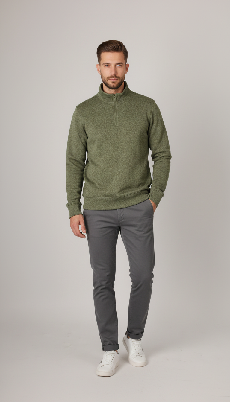 (Original) Plain Old Navy Half Zipper Sweatshirt