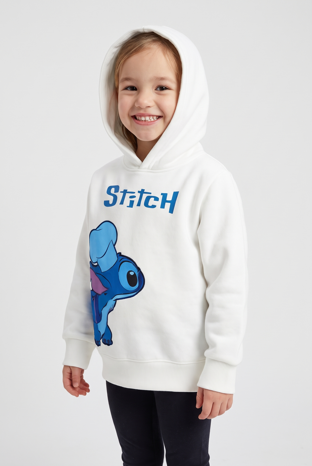 Kids Hoodie Lilo And Stitch (White)