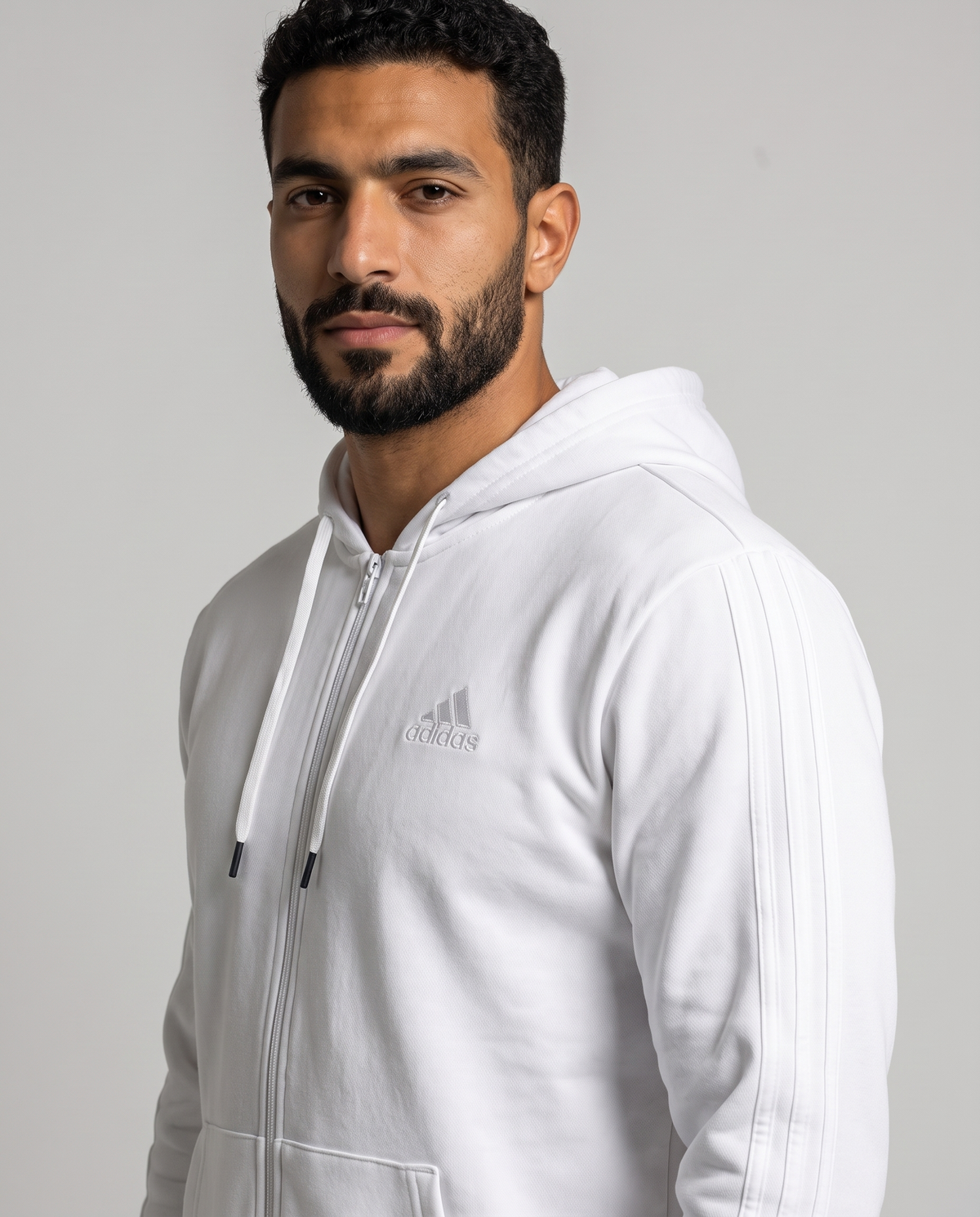 Men 3-Stripes Full Zip Hoodie jacket