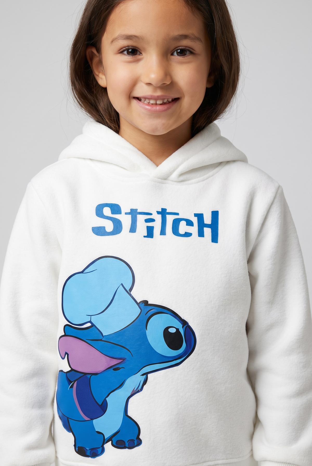 Kids Hoodie Lilo And Stitch (White)