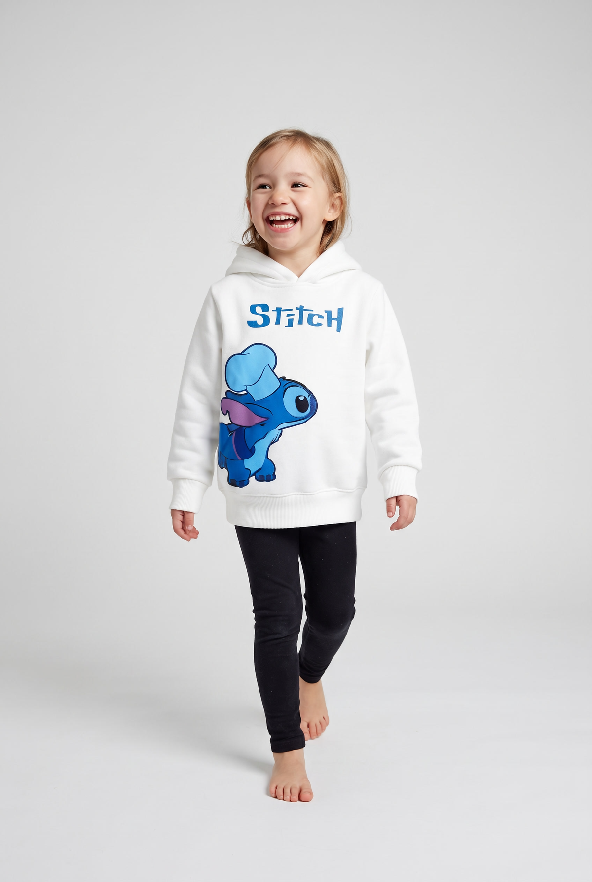 Kids Hoodie Lilo And Stitch (White)