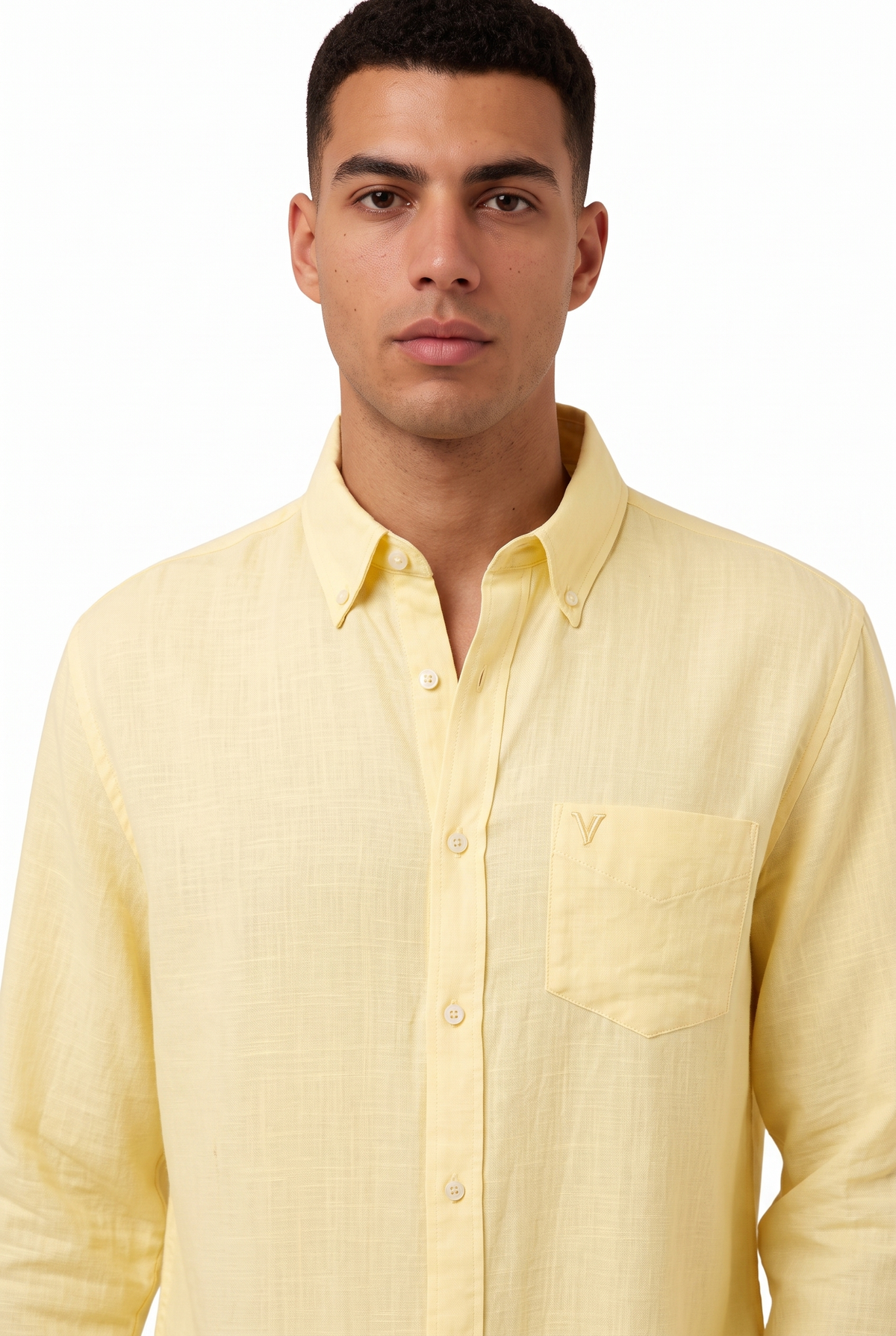 Men Regular Fit Linen Shirt A.E
