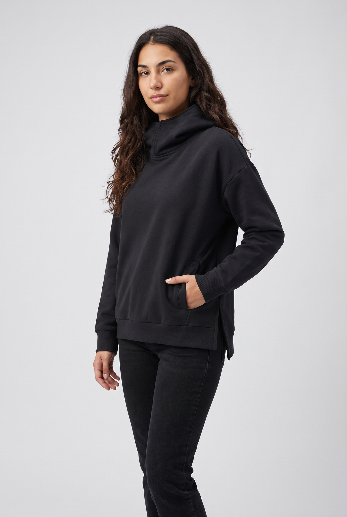 NUT Women Turtleneck Hoodie