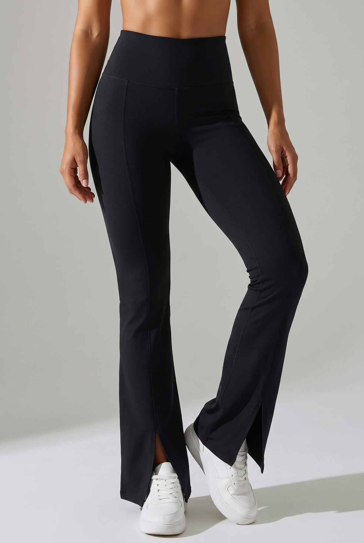 New Women Sports front Slit Charleston (Black)
