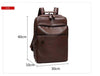 DUCHY Summer Sale 23 Laptop Leather Backpack- (Brown) With Travel Bag Sleeve