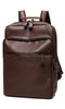 DUCHY Summer Sale 23 Laptop Leather Backpack- (Brown) With Travel Bag Sleeve