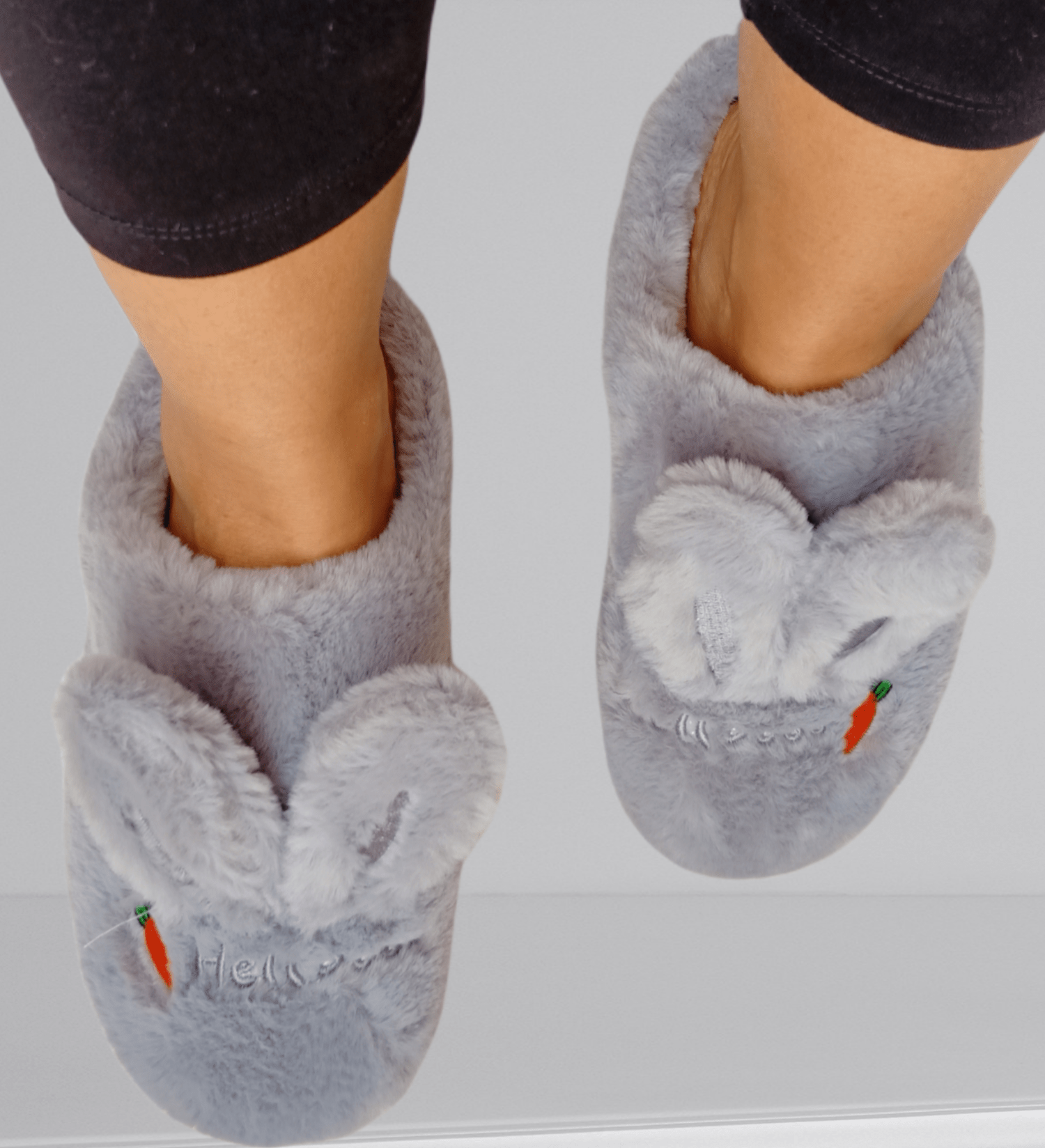 El-Outlet 40/41 (real-fit 39/40) Women Pantoufle slippers - Bunny - Grey