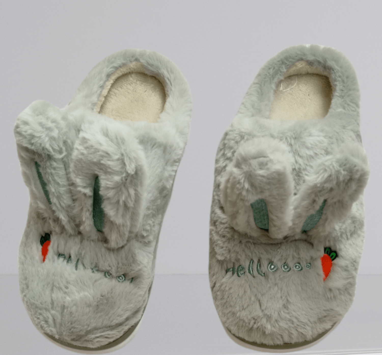 El-Outlet 40/41 (real-fit 39/40) Women Pantoufle slippers - Bunny - Light Grey