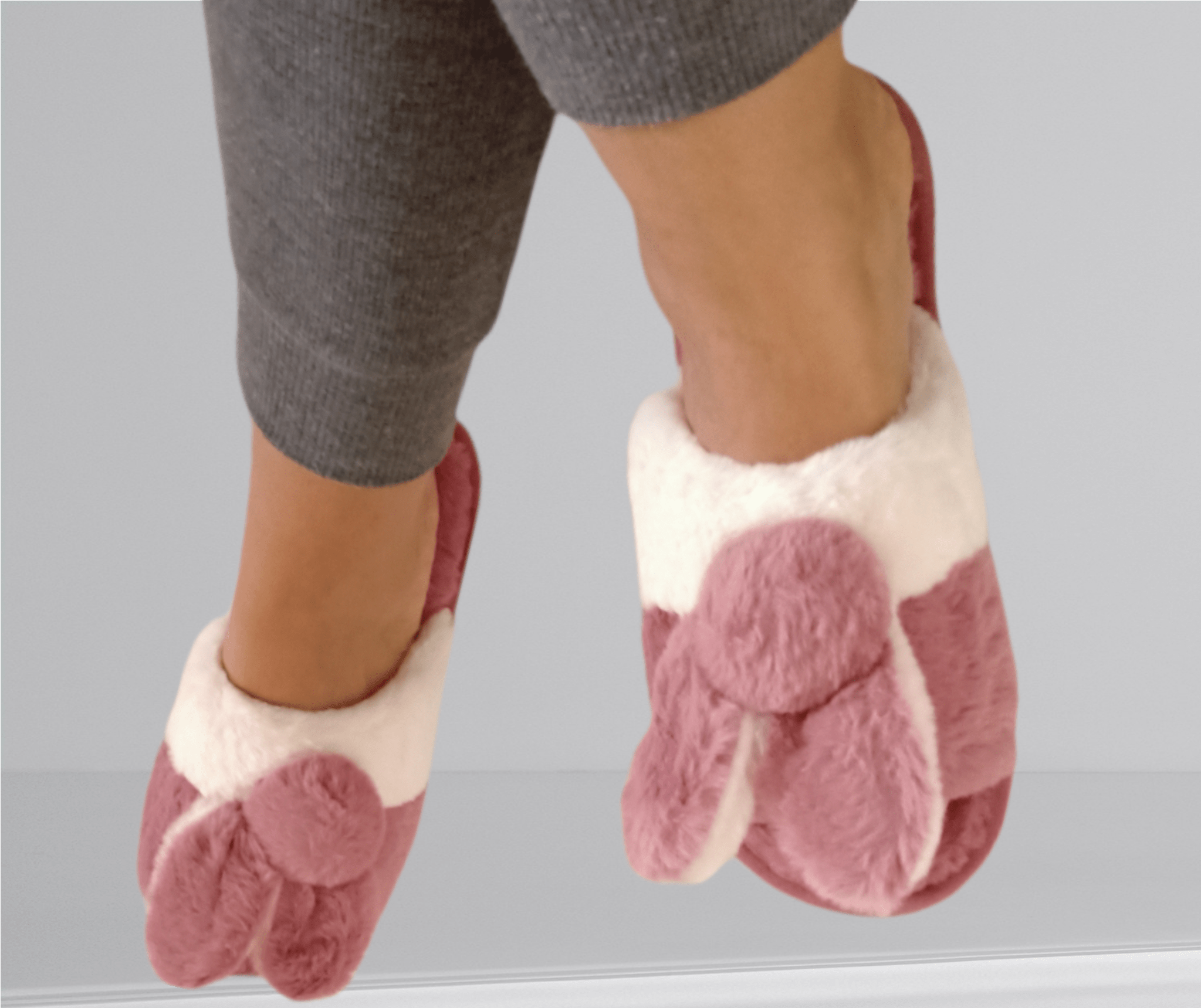 El-Outlet Women Pantoufle slippers - Open toe (pink x white)