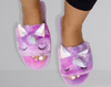 El-Outlet Women Pantoufle slippers - Open toe (Unicorn Purple)