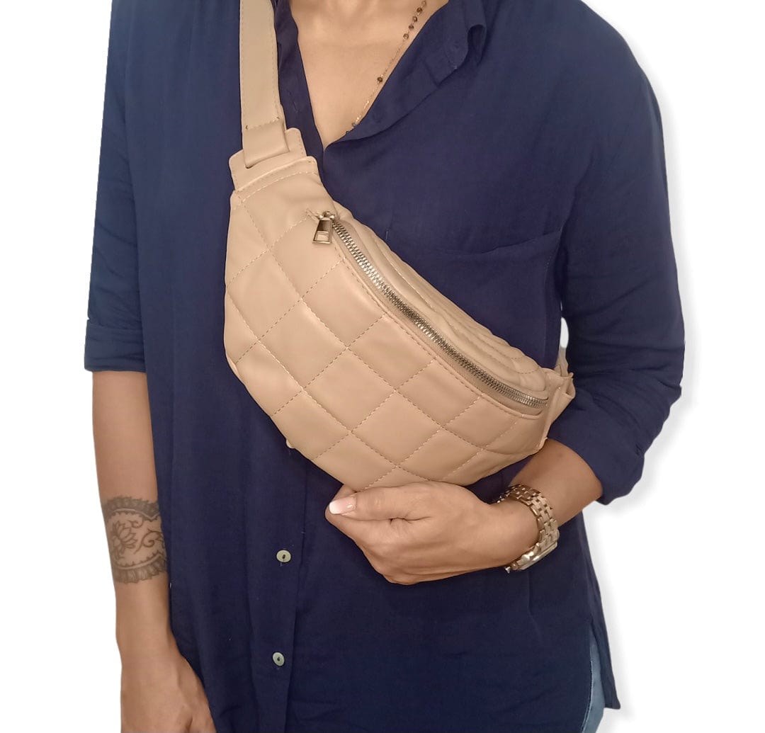 ElOutlet Bags Beige leather waist bag