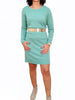 ElOutlet Dress Women Round-Neck dress - Mint