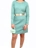 ElOutlet Dress Women Round-Neck dress - Mint