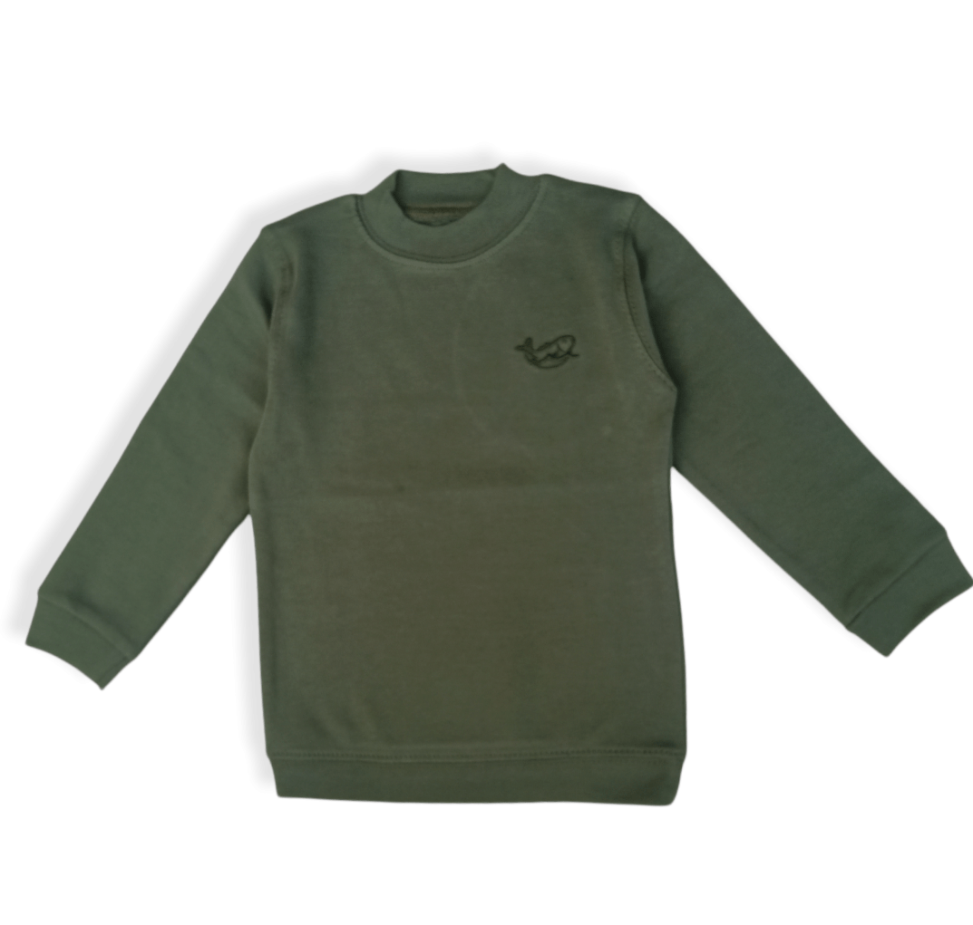 ElOutlet Kids Basics Basics - Kids Cotton Long Sleeve - Dark Green