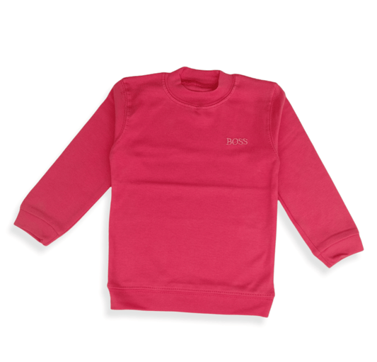 ElOutlet Kids Basics Basics - Kids Cotton Long Sleeve - Fuchsia