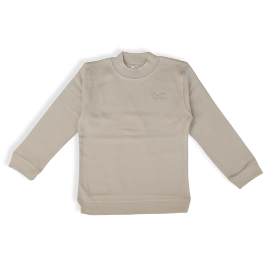 ElOutlet Kids Basics Basics - Kids Cotton Long Sleeve - Light Brown