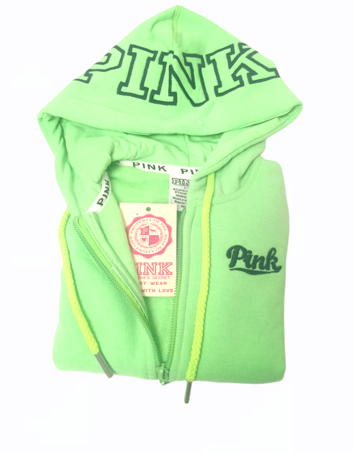 ElOutlet Kids Hoodie PINK Neon Kids Hoodie - Neon Green