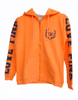 ElOutlet Kids Hoodie PINK Neon Kids Hoodie - Shoulder Print - Neon Orange