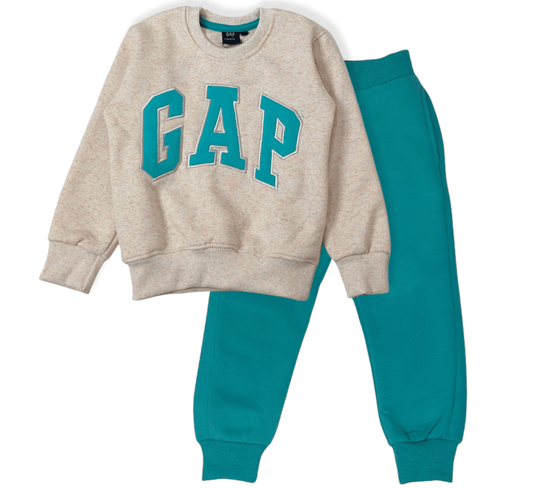 ElOutlet Kids Sweatshirt & Jogger Tracksuit "SET" - Green