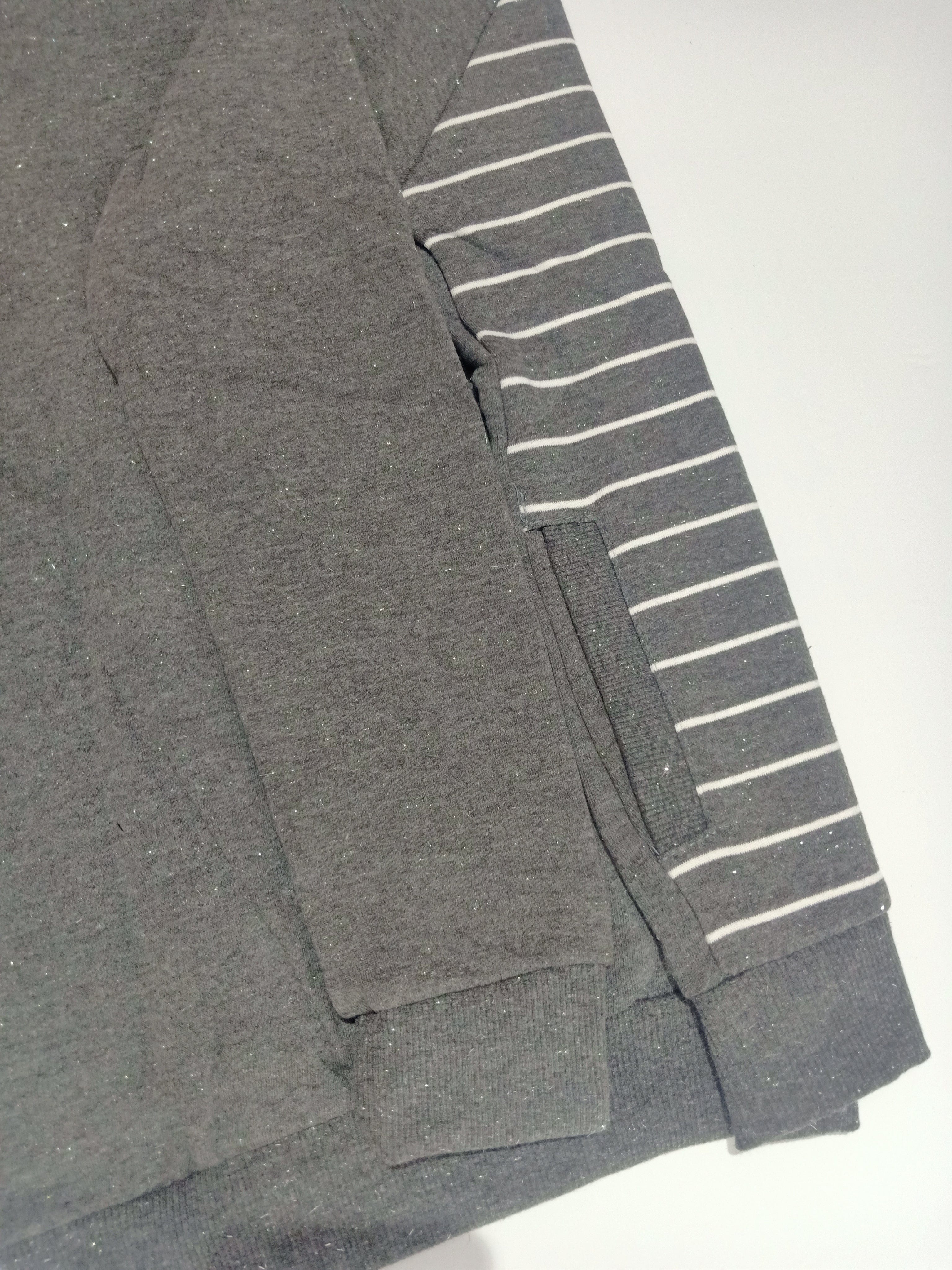 ElOutlet Kids Sweatshirt Melton Padded Sweatshirt - Light Grey