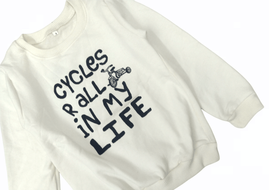 ElOutlet Kids Sweatshirts (3-4Y) width 36cm - length 43cm Boys Melton Sweatshirt - White