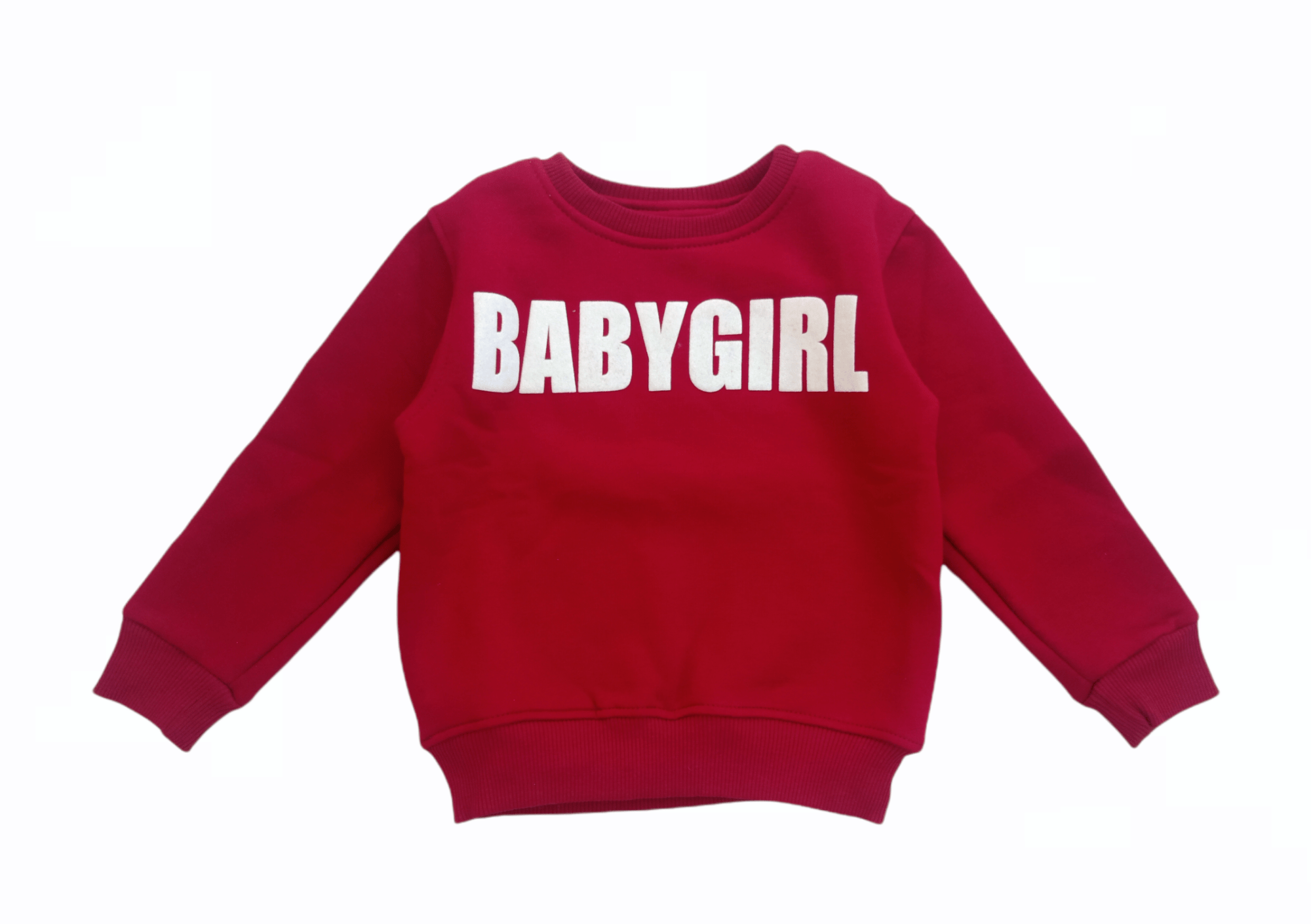 ElOutlet Kids Sweatshirts Baby Girl Sweatshirt - Dark Red