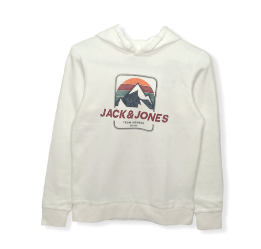 ElOutlet Kids Sweatshirts Boy J&J Sweatshirt  - White x Orange