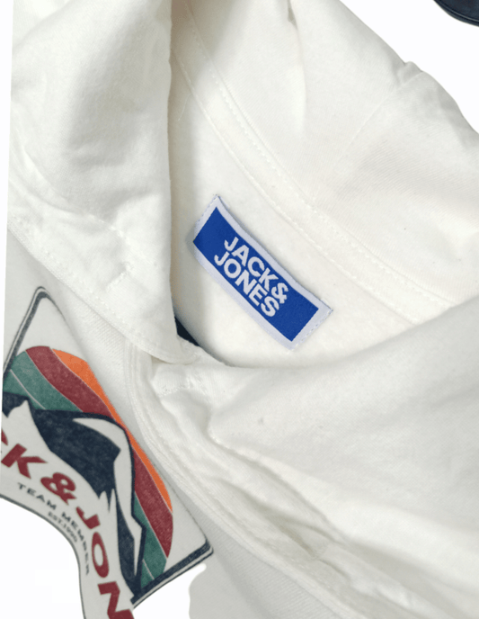ElOutlet Kids Sweatshirts Boy J&J Sweatshirt  - White x Orange