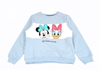 ElOutlet Kids Sweatshirts Girl Sweatshirt - Minnie & Daisy - Baby Blue