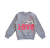 ElOutlet Kids Sweatshirts Girls Love Sweatshirt - Grey