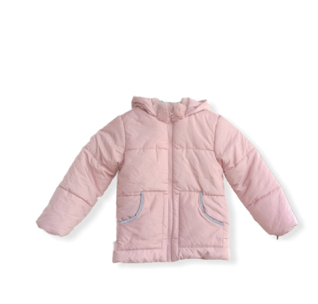 ElOutlet Kids Sweatshirts Girls Pink Puffer Coat