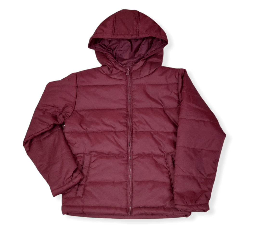 ElOutlet Kids Sweatshirts Kids Puffer Jacket - Burgundy