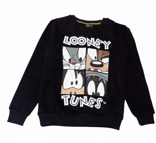 ElOutlet Kids Sweatshirts (slim-fit) Girl Looney Sweatshirt - Black