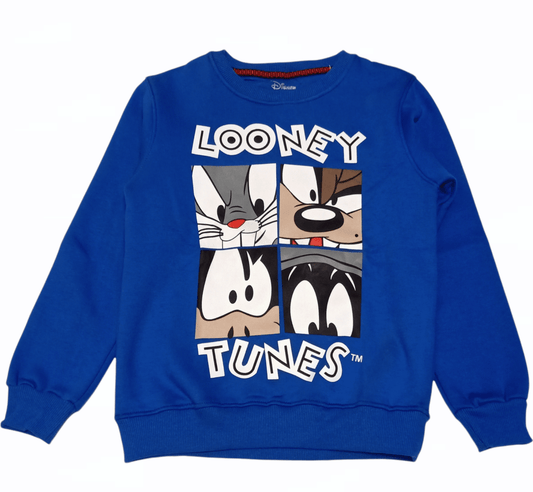 ElOutlet Kids Sweatshirts (slim-fit) Girl Looney Sweatshirt - Blue