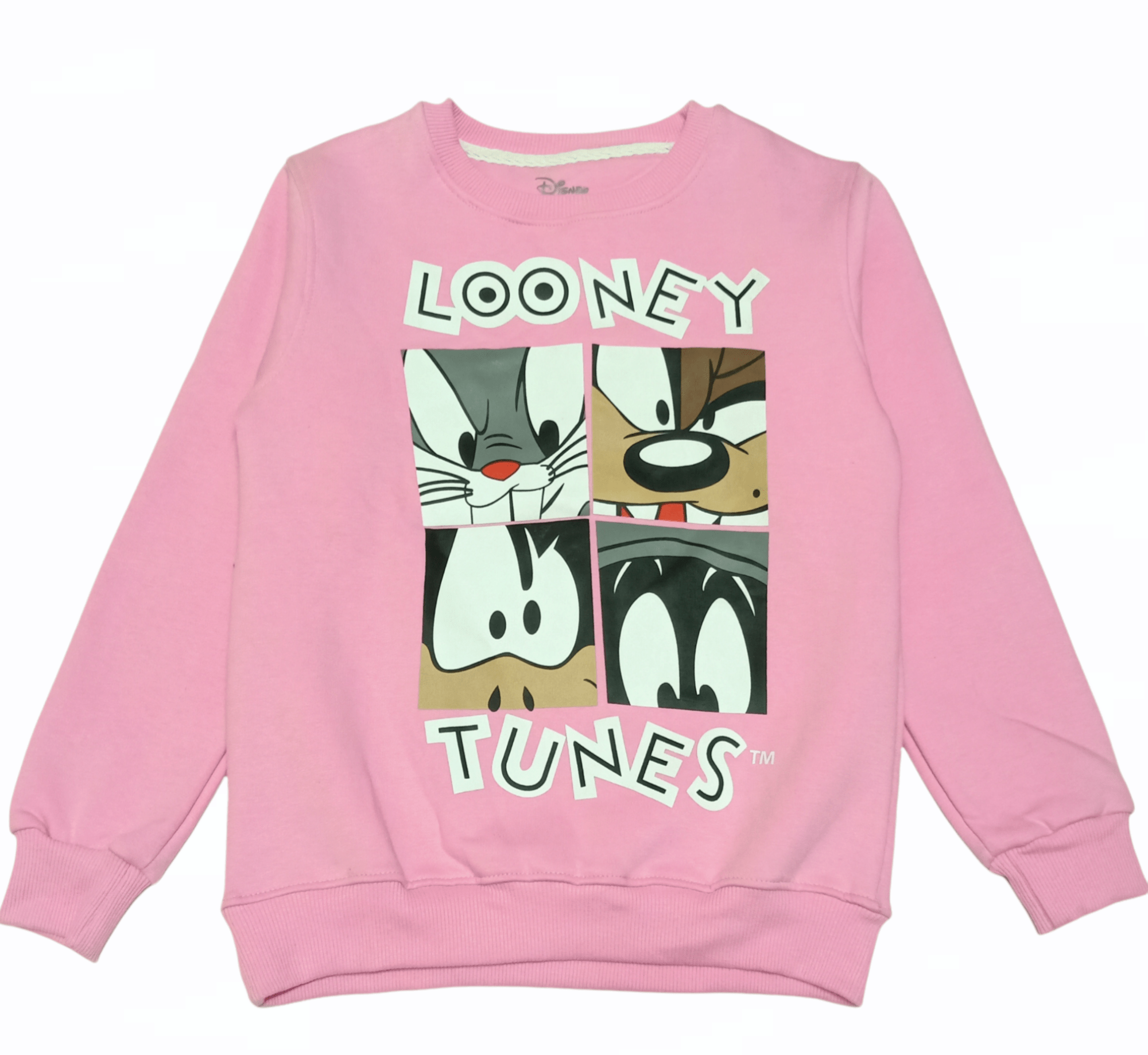 ElOutlet Kids Sweatshirts (slim-fit) Girl Looney Sweatshirt - Pink