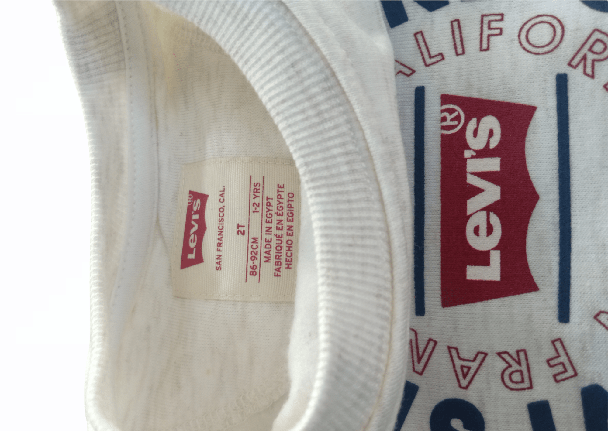 ElOutlet Kids Sweatshirts (Unisex) Melton Kids Sweatshirt - Levi's - Off-White