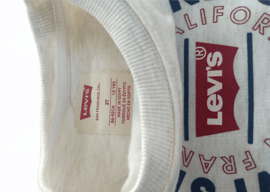 ElOutlet Kids Sweatshirts (Unisex) Melton Kids Sweatshirt - Levi's - Off-White