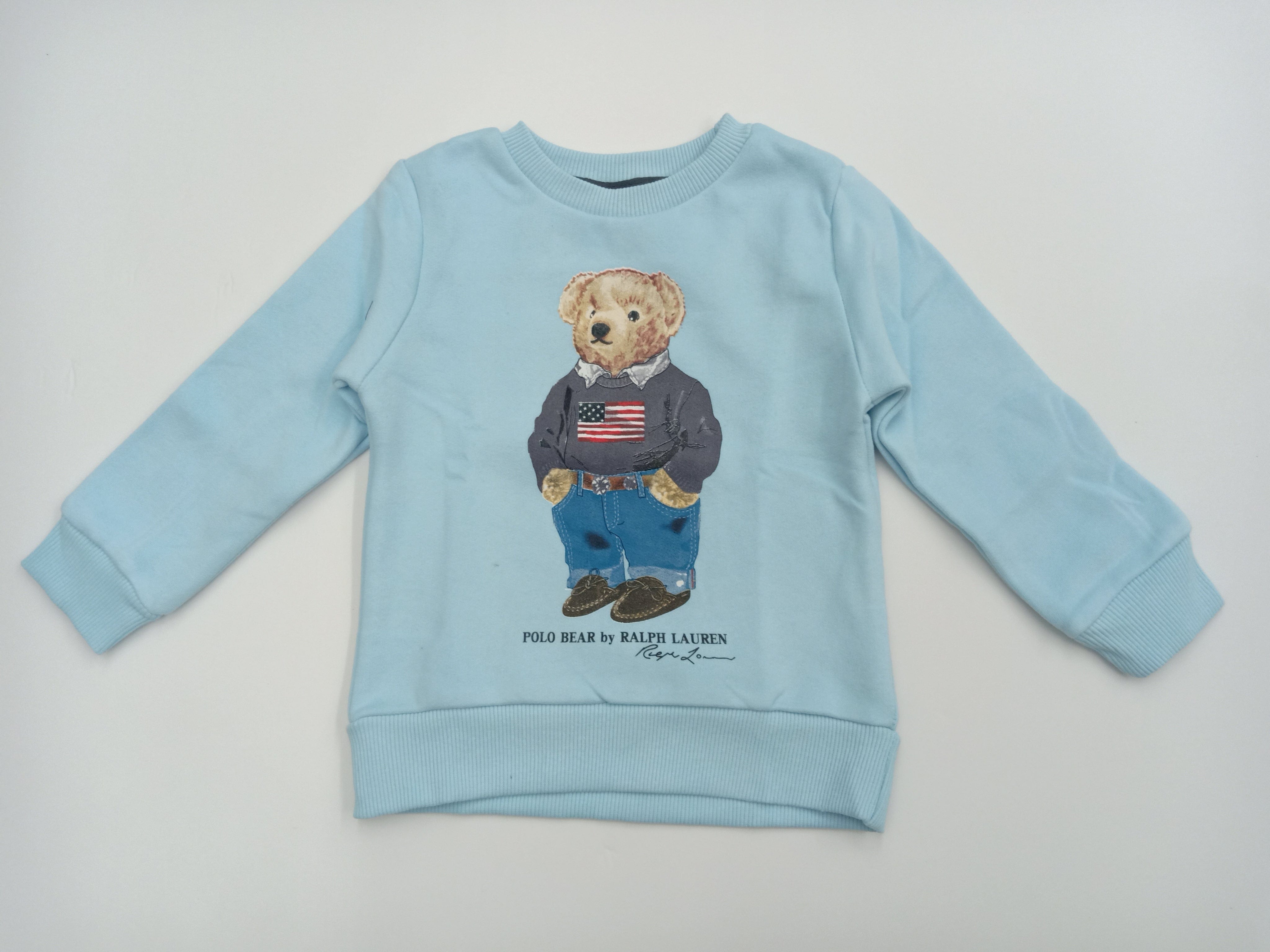 ElOutlet Kids Sweatshirts (Unisex) Melton Sweatshirt - Ralph Lauren - Baby Blue
