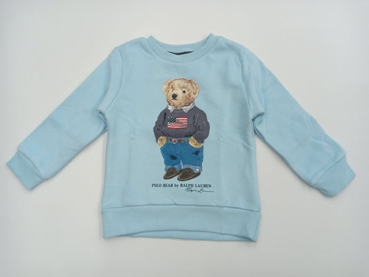 ElOutlet Kids Sweatshirts (Unisex) Melton Sweatshirt - Ralph Lauren - Baby Blue