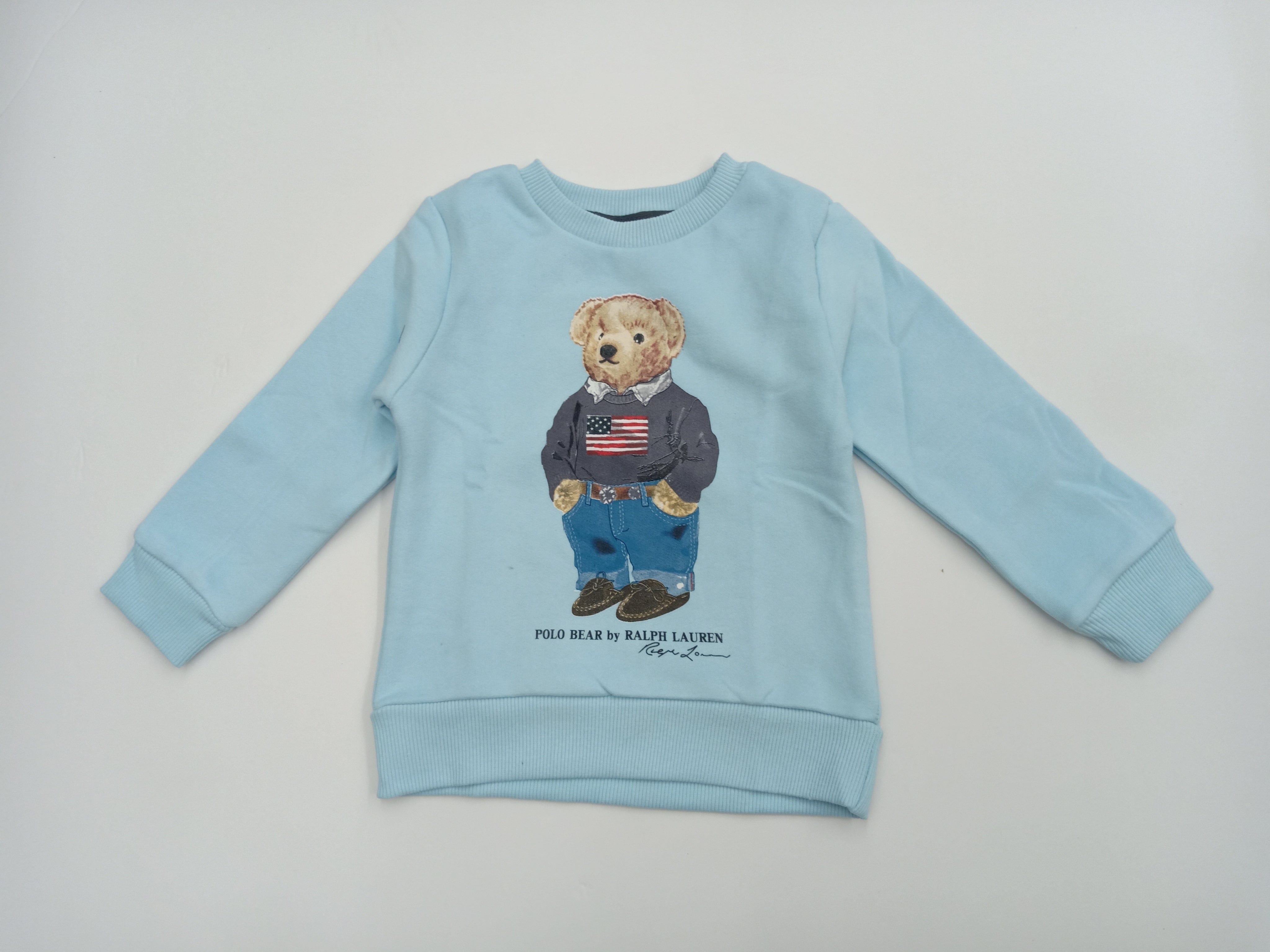 ElOutlet Kids Sweatshirts (Unisex) Melton Sweatshirt - Ralph Lauren - Baby Blue