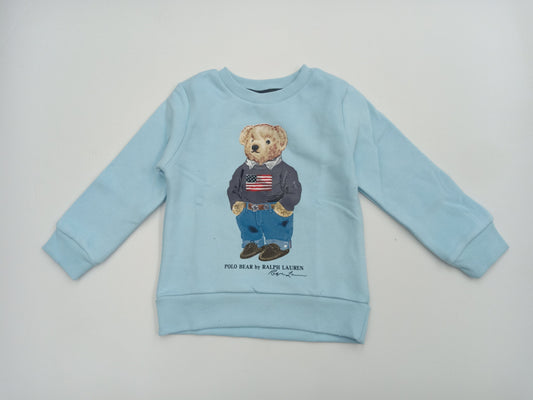 ElOutlet Kids Sweatshirts (Unisex) Melton Sweatshirt - Ralph Lauren - Baby Blue